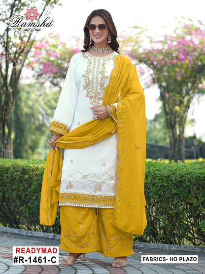 R-1461 Nx Ramsha Pakistani Readymade Suits Exporter