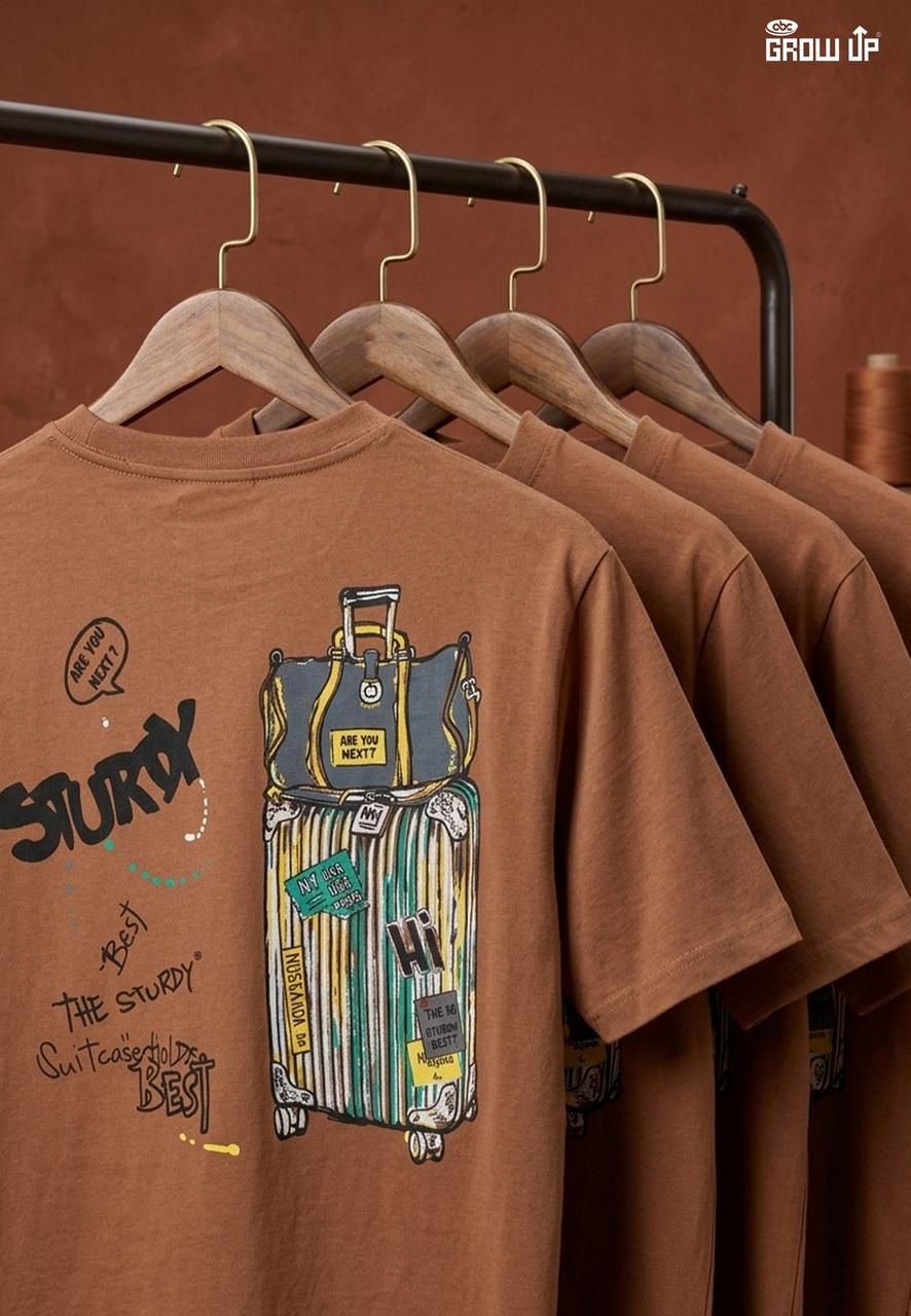 R1552 Growup Cotton Looper Mens Tshirts Supplier Gujarat