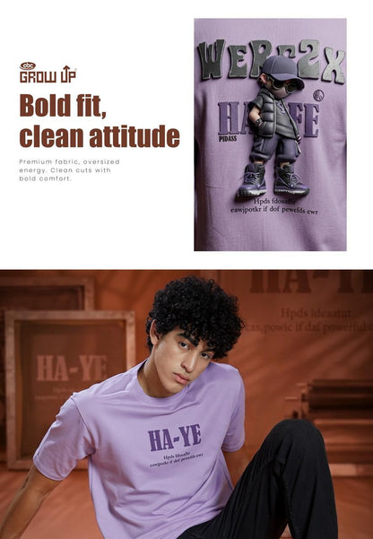 R1552 Growup Cotton Looper Mens Tshirts Supplier Gujarat