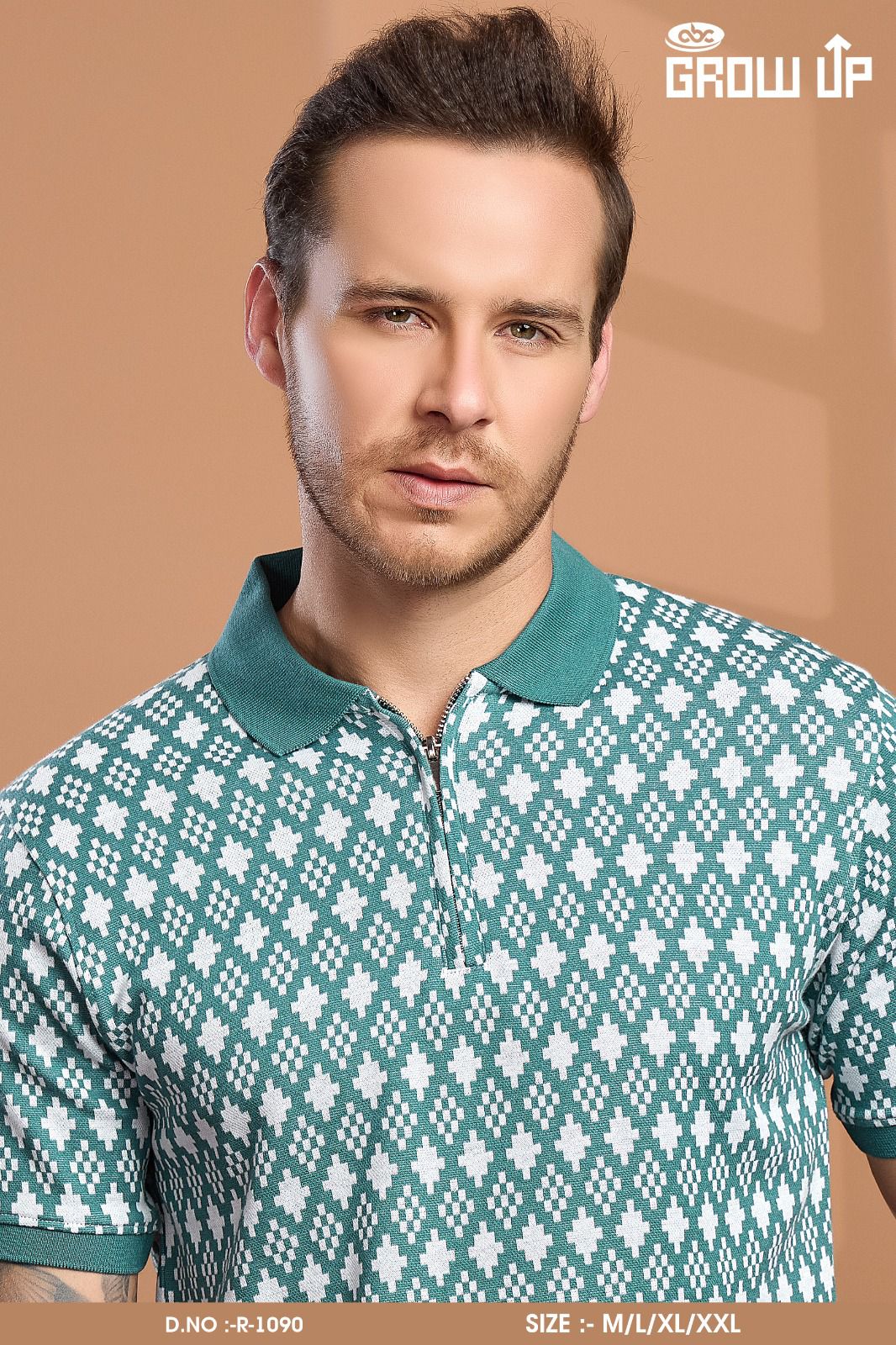 R 1090 Growup Interlock Mens Tshirts Wholesale