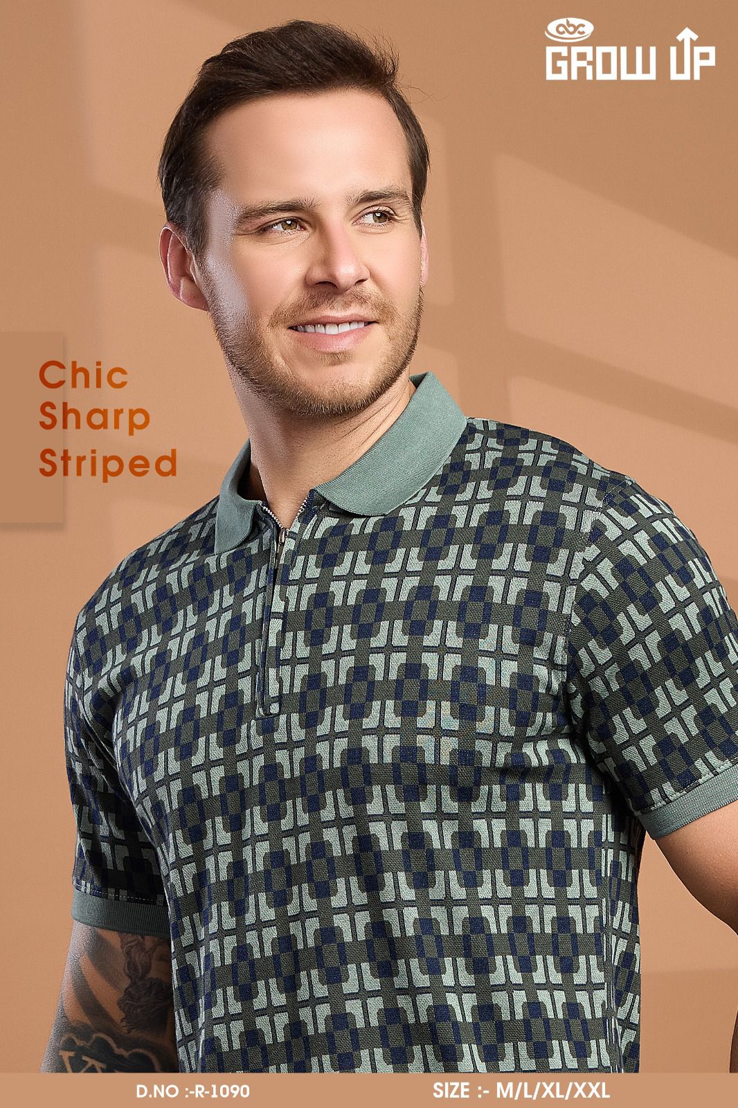 R 1090 Growup Interlock Mens Tshirts Wholesale