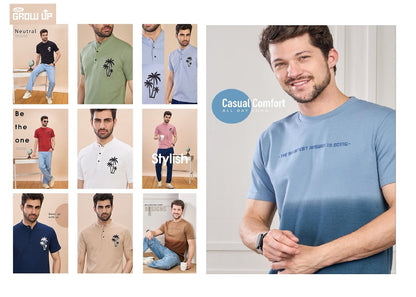 R 1092 Growup Cambric Mens Tshirts Exporter