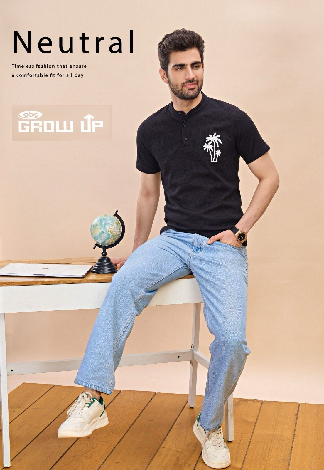 R 1092 Growup Cambric Mens Tshirts Exporter
