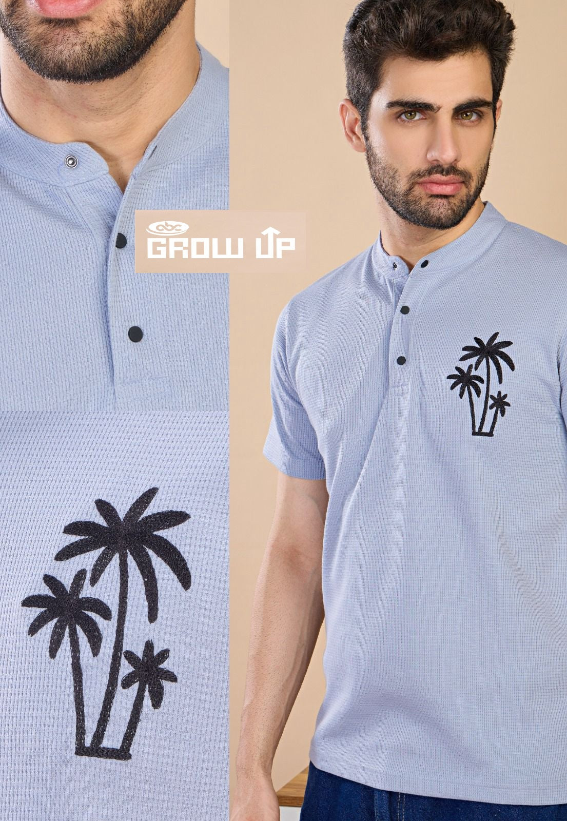 R 1092 Growup Cambric Mens Tshirts Exporter