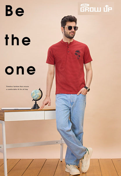 R 1092 Growup Cambric Mens Tshirts Exporter