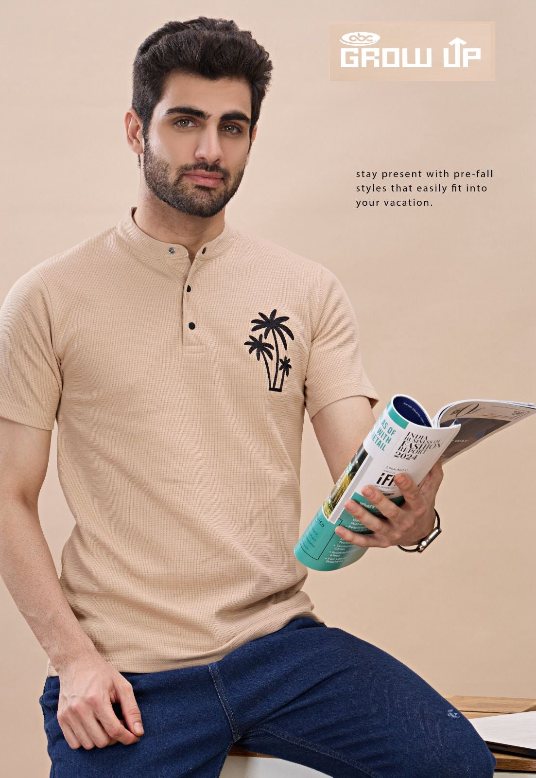 R 1092 Growup Cambric Mens Tshirts Exporter