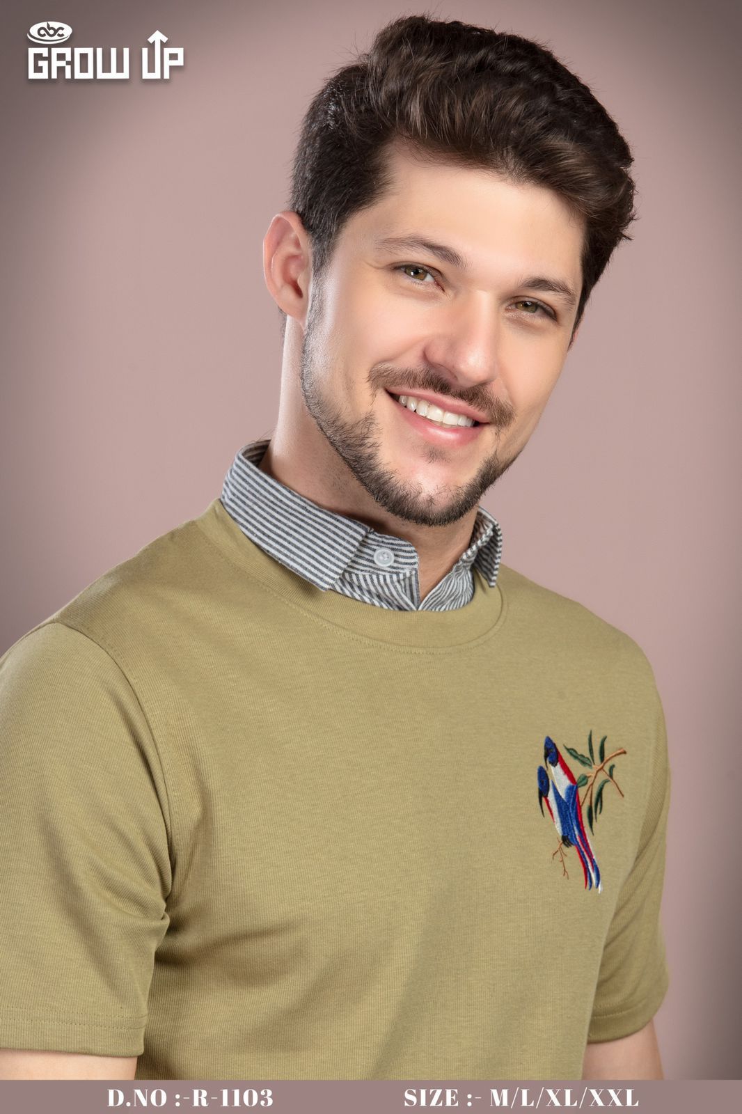R 1103 Growup Interlock Mens Tshirts Exporter Ahmedabad