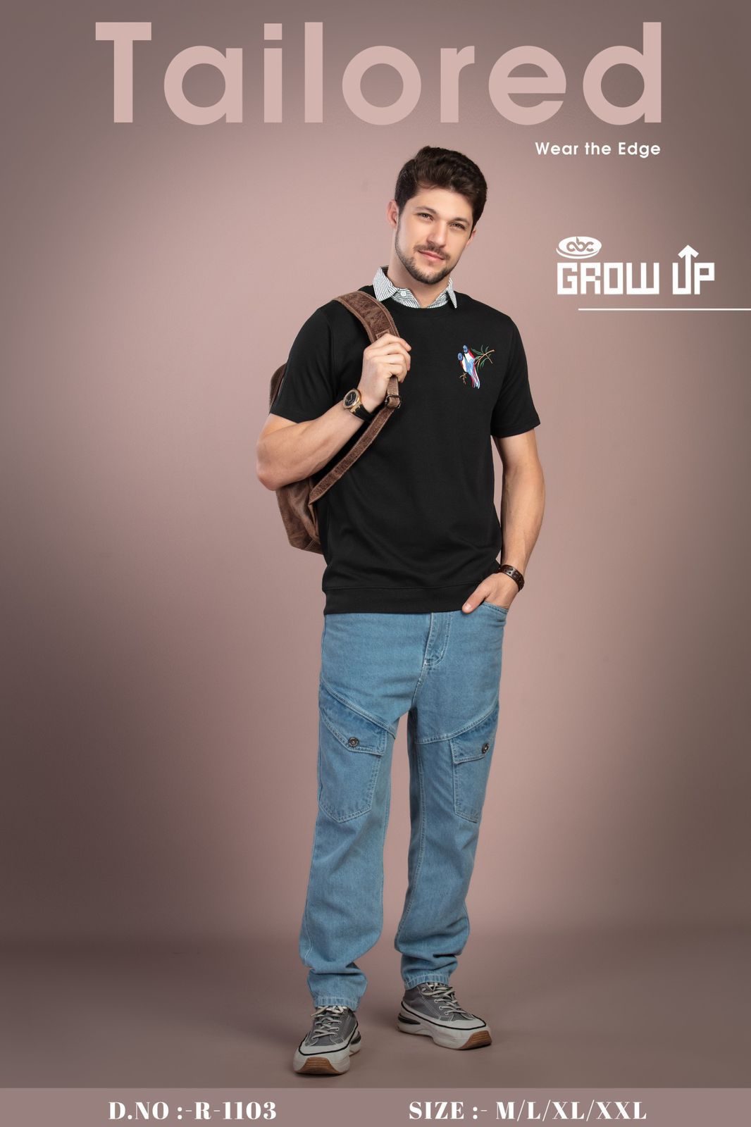R 1103 Growup Interlock Mens Tshirts Exporter Ahmedabad