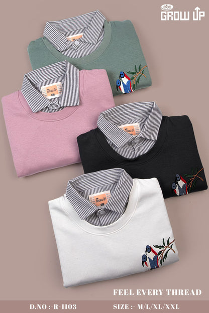 R 1103 Growup Interlock Mens Tshirts Exporter Ahmedabad
