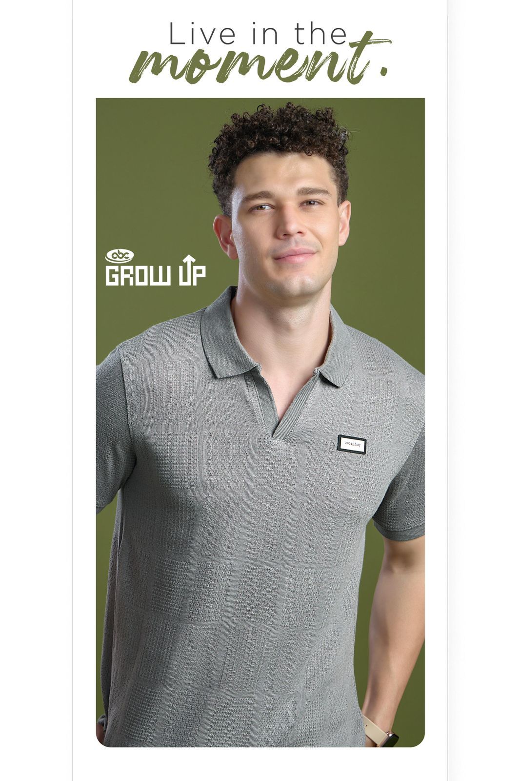 R 1130 Growup Jacquard Knit Mens Tshirts Wholesaler Ahmedabad