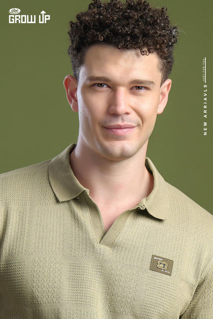 R 1130 Growup Jacquard Knit Mens Tshirts Wholesaler Ahmedabad