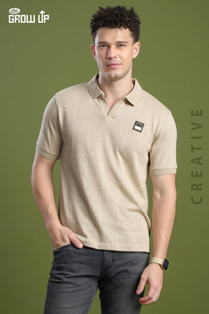 R 1130 Growup Jacquard Knit Mens Tshirts Wholesaler Ahmedabad