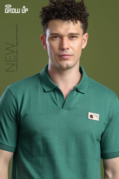 R 1130 Growup Jacquard Knit Mens Tshirts Wholesaler Ahmedabad
