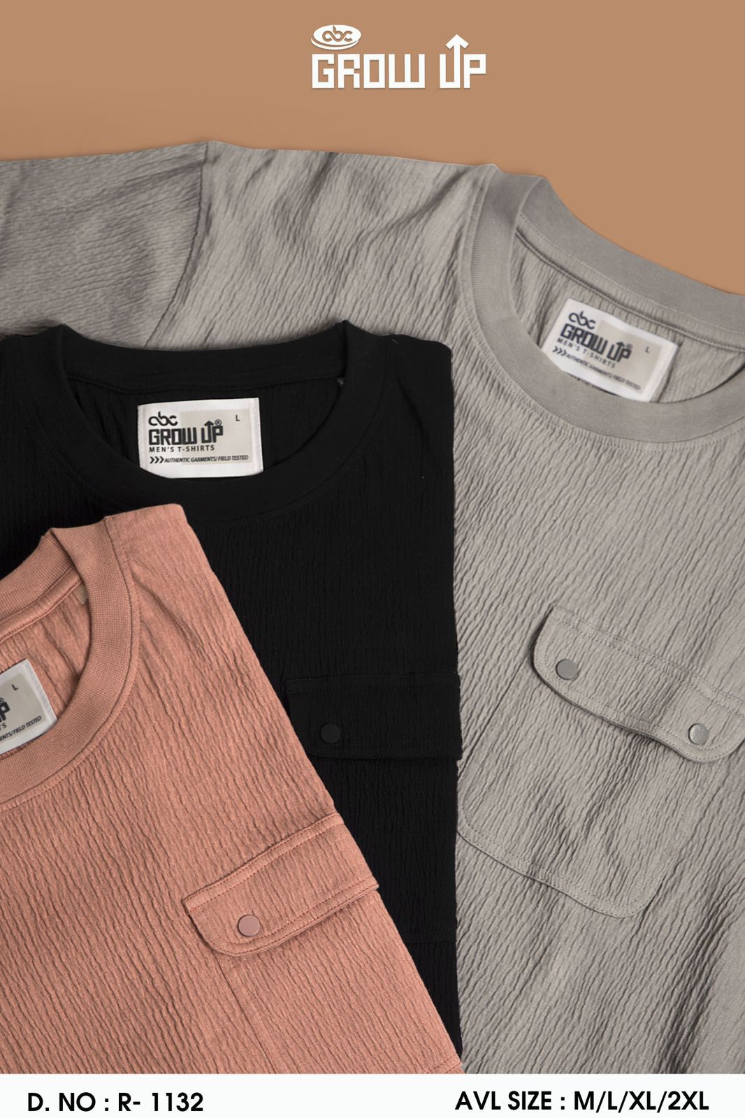 R 1132 Growup Crush Mens Tshirts Manufacturer