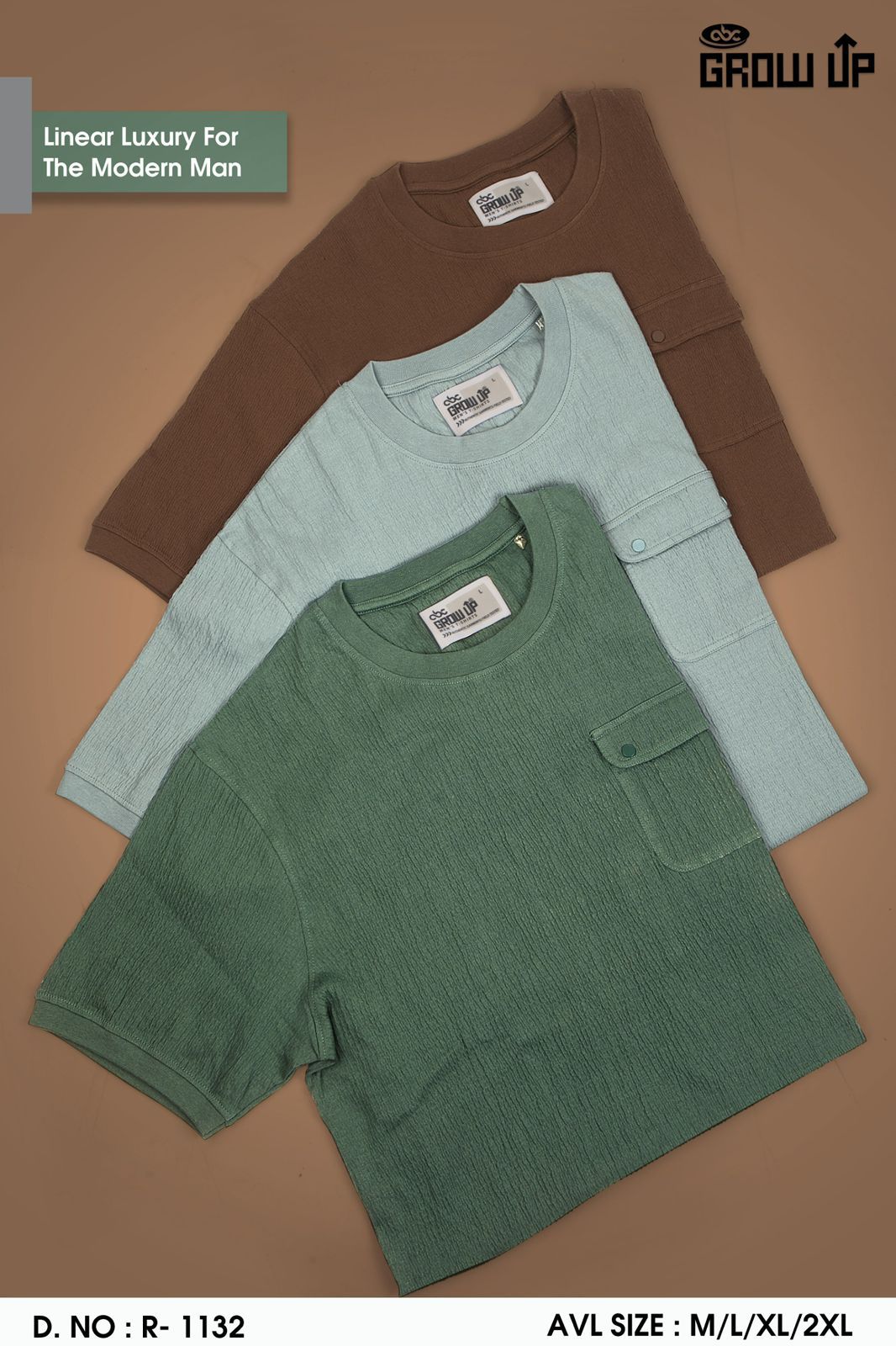 R 1132 Growup Crush Mens Tshirts Manufacturer