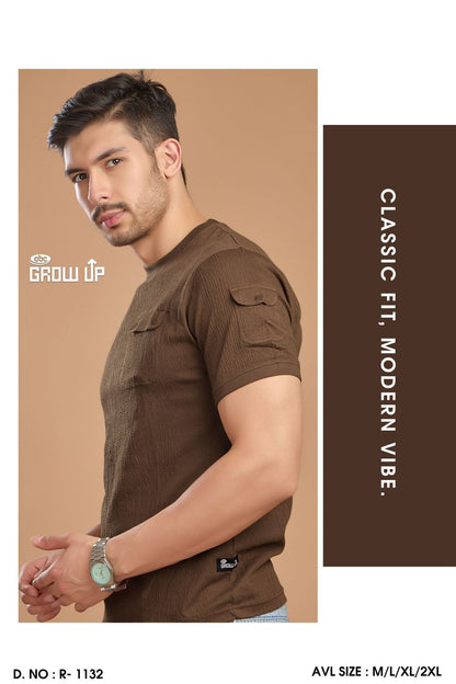 R 1132 Growup Crush Mens Tshirts Manufacturer