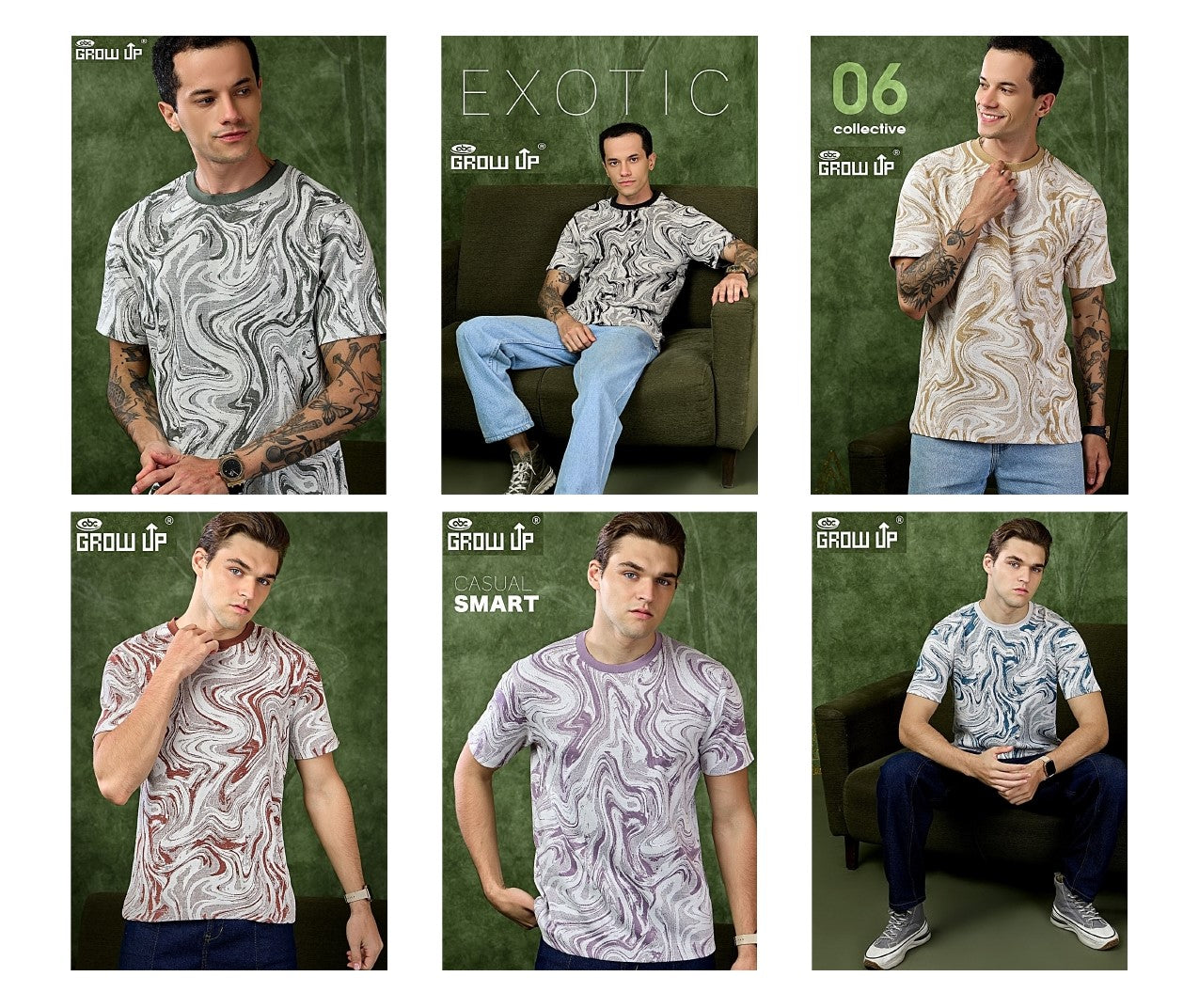 R 1136 Growup Interlock Mens Tshirts Wholesaler India