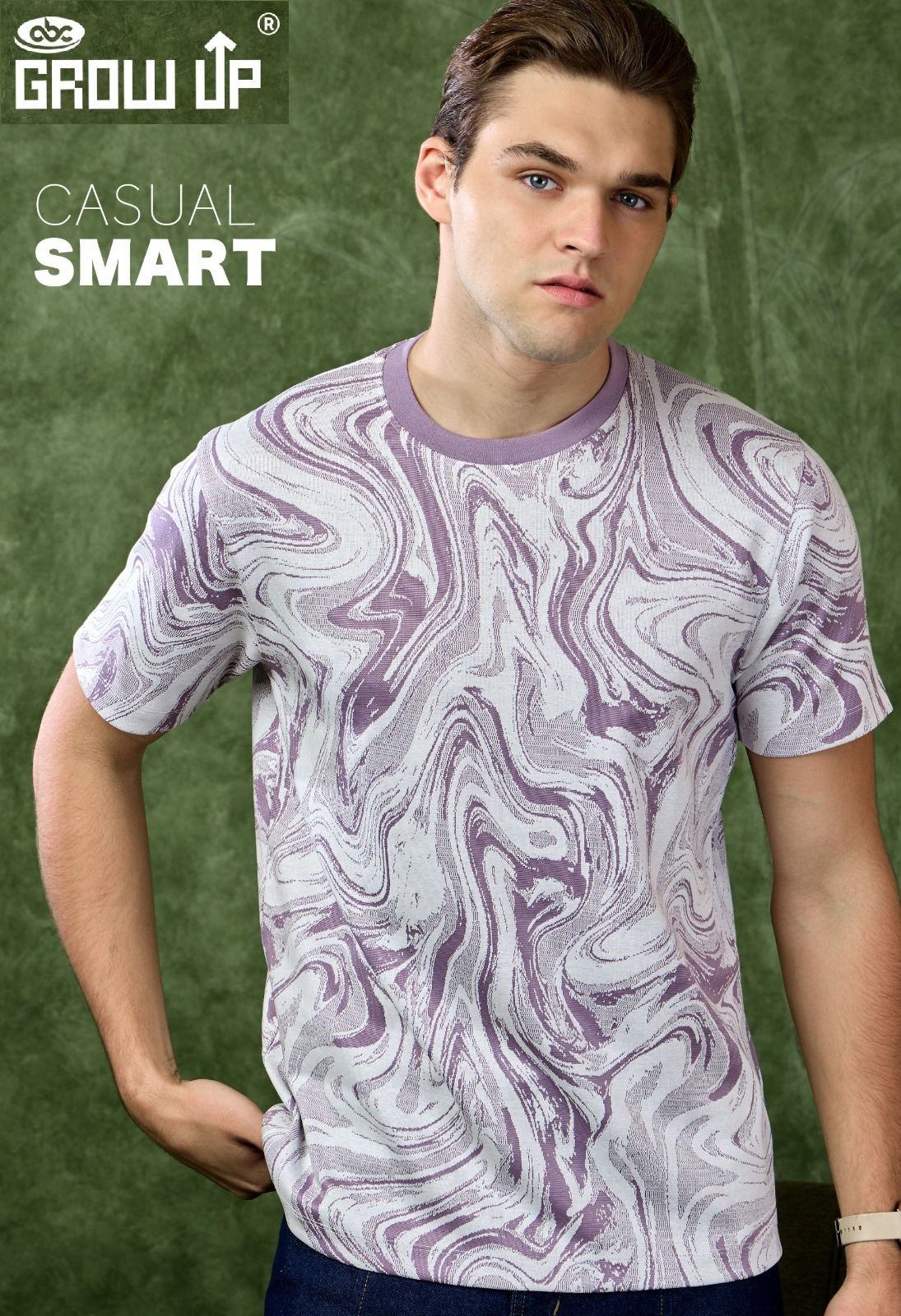 R 1136 Growup Interlock Mens Tshirts Wholesaler India