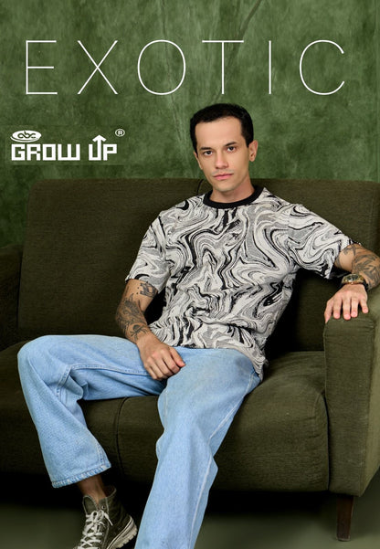 R 1136 Growup Interlock Mens Tshirts Wholesaler India