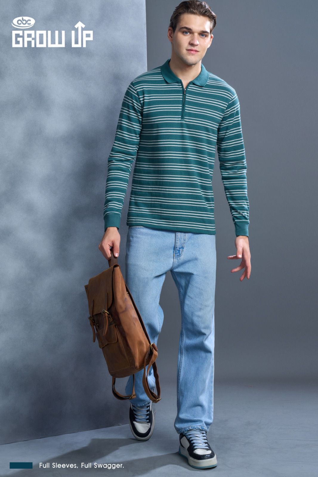 R 1142 Growup Stripes Mens Tshirts Supplier