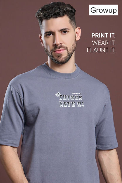 R 1143 Growup Cotton Looper Mens Tshirts Exporter India