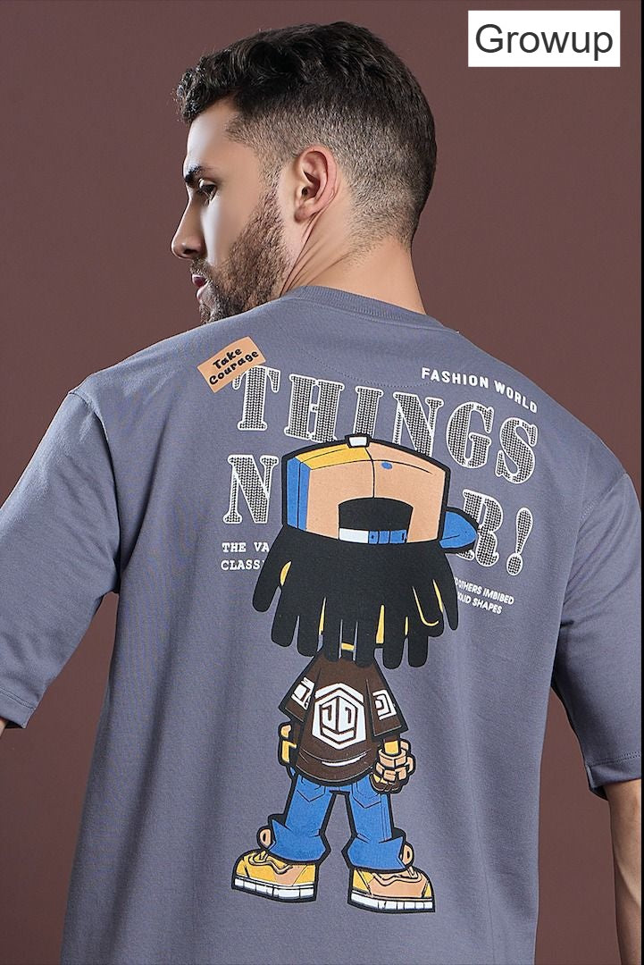 R 1143 Growup Cotton Looper Mens Tshirts Exporter India