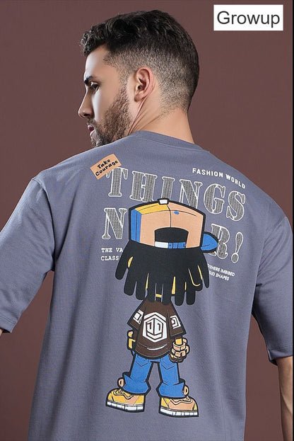 R 1143 Growup Cotton Looper Mens Tshirts Exporter India