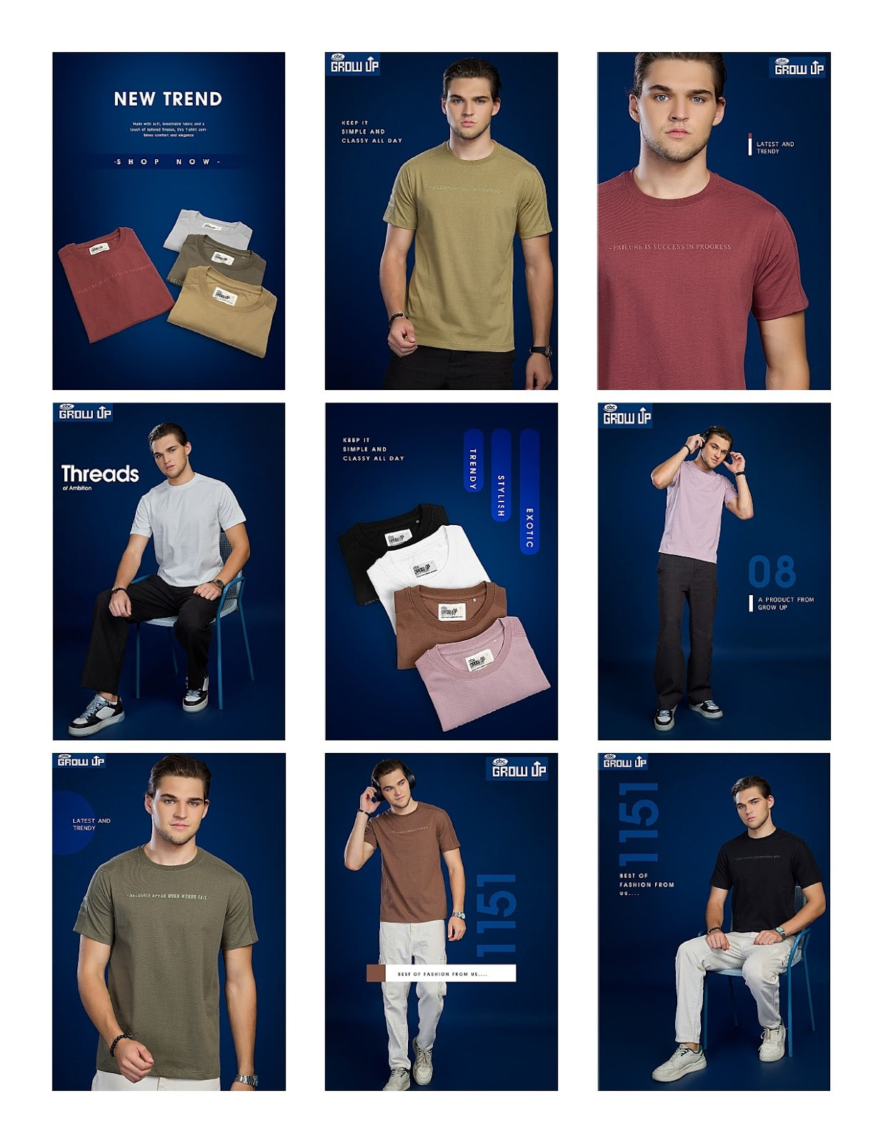 R 1151 Growup Knit Mens Tshirts Wholesale Price