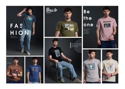 R 1152 Growup Cotton Mens Tshirts Supplier Ahmedabad