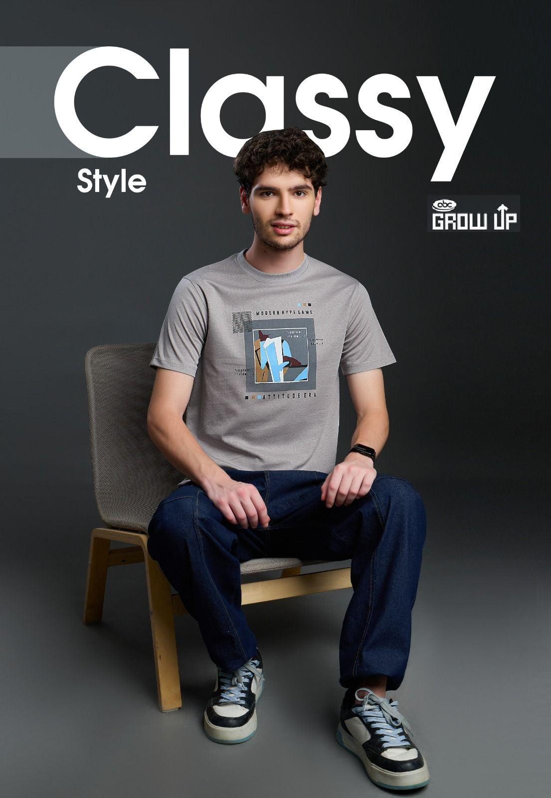 R 1152 Growup Cotton Mens Tshirts Supplier Ahmedabad