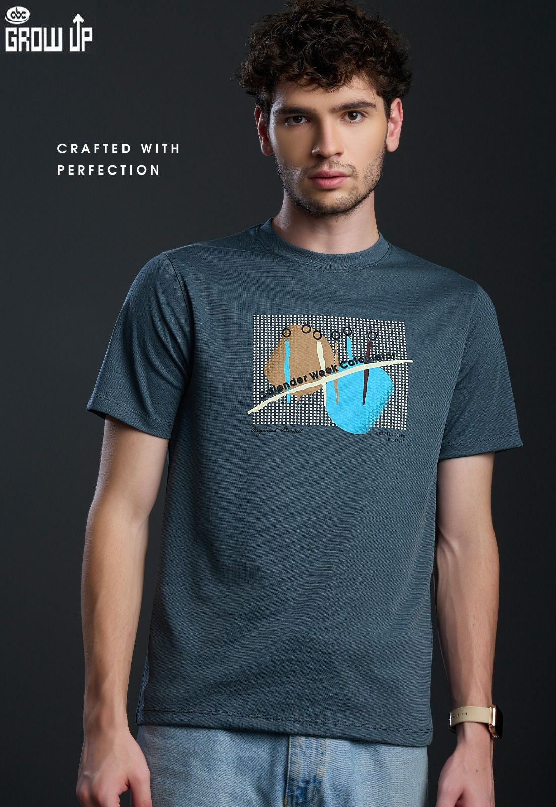R 1152 Growup Cotton Mens Tshirts Supplier Ahmedabad