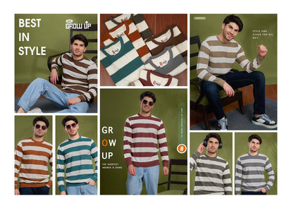 R 1153 Growup Stripes Mens Tshirts Manufacturer