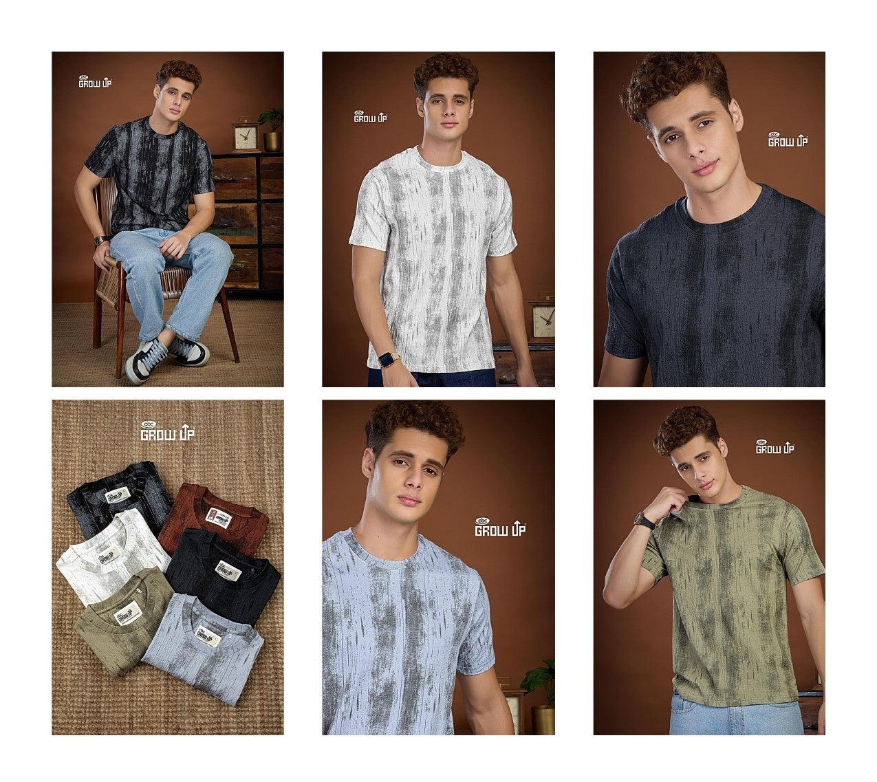 R 1155 Growup Lycra Mens Tshirts Wholesale