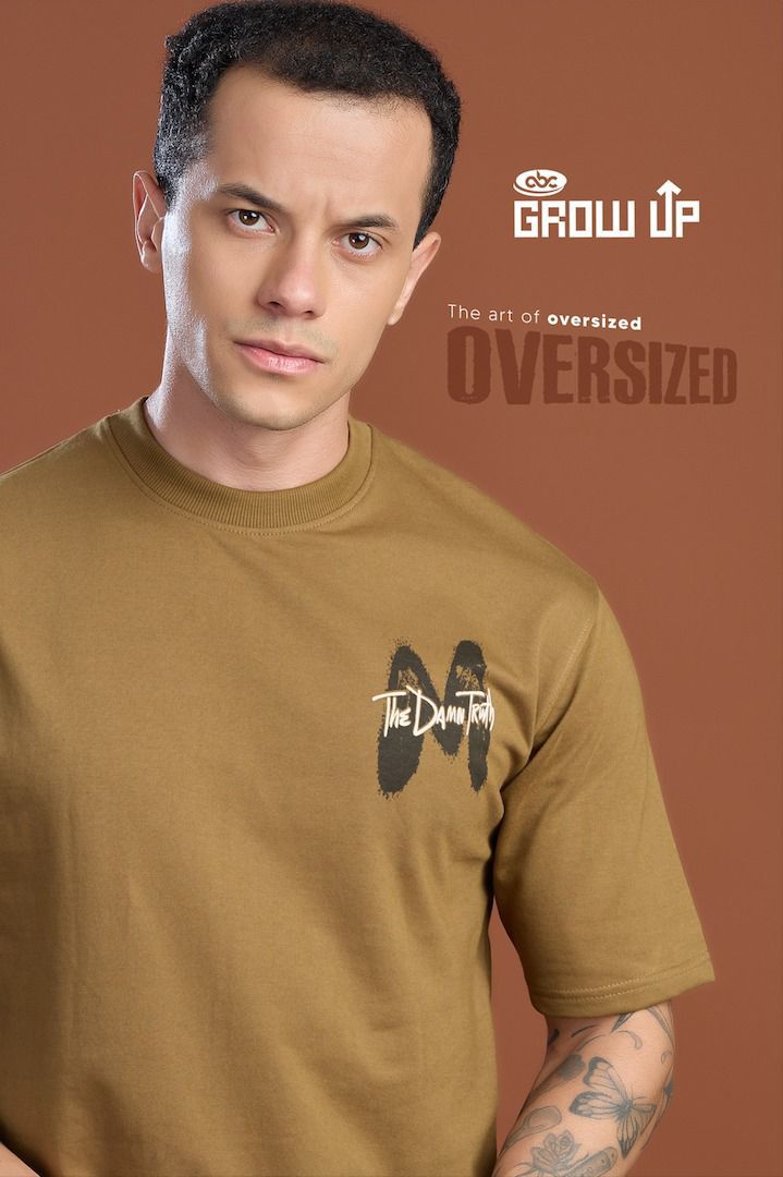 R 1163 Growup Cotton Looper Mens Tshirts Wholesaler India