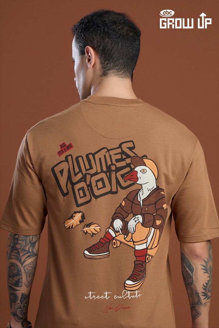 R 1163 Growup Cotton Looper Mens Tshirts Wholesaler India