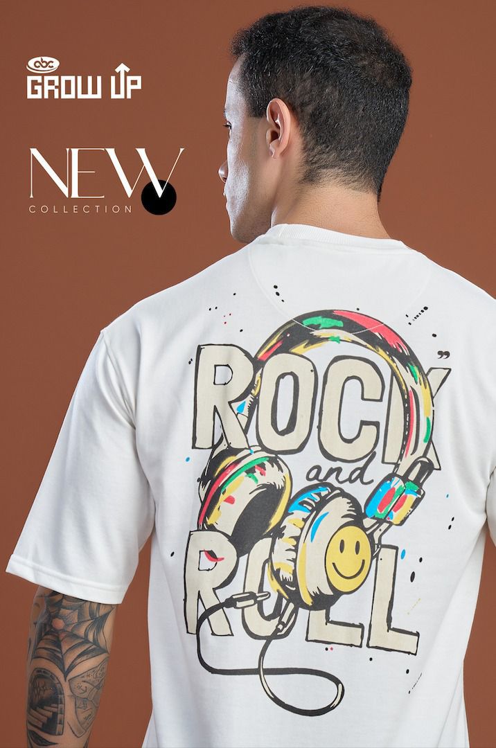 R 1163 Growup Cotton Looper Mens Tshirts Wholesaler India