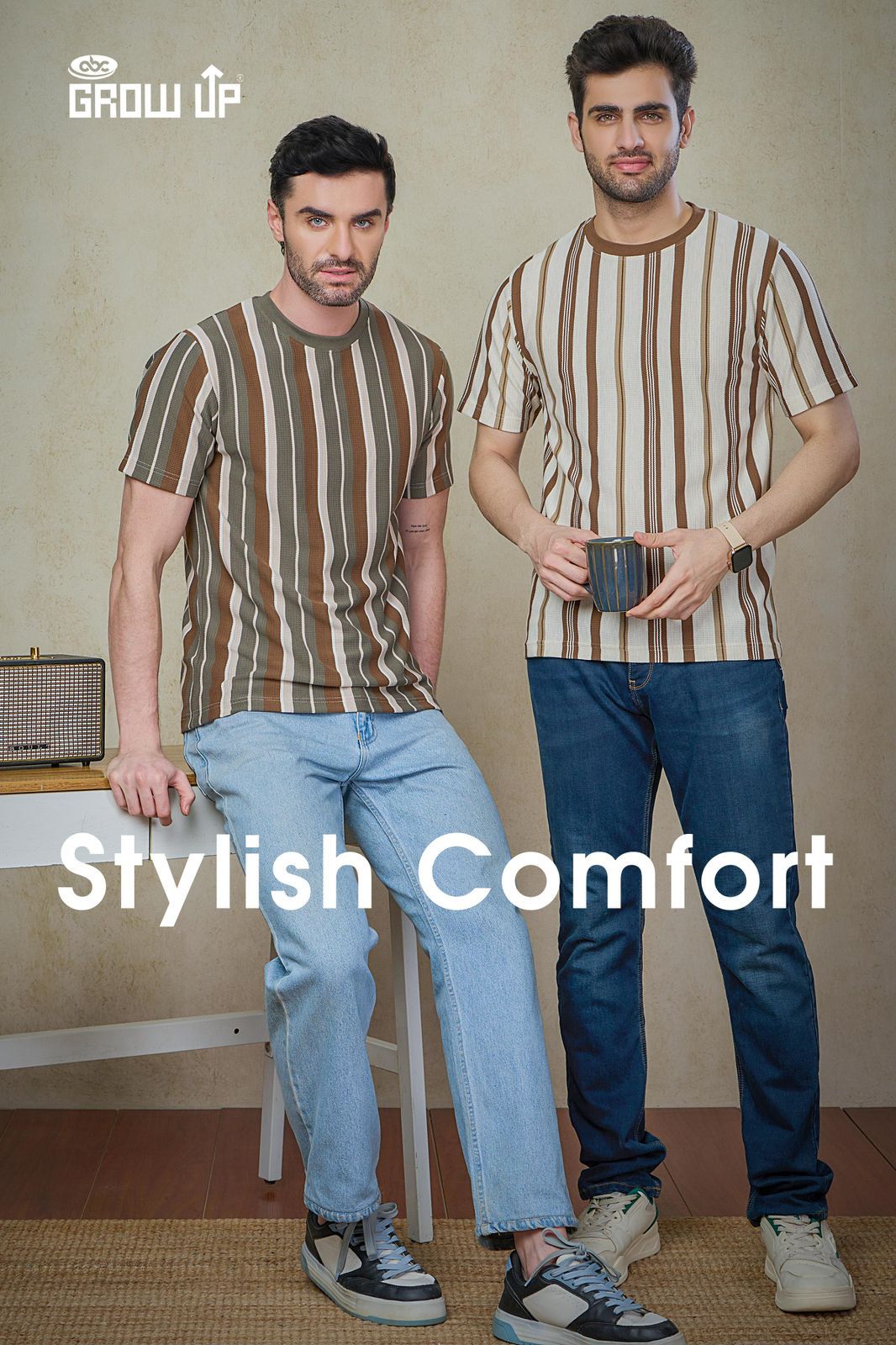 R 1165 Growup Knit Mens Tshirts Manufacturer