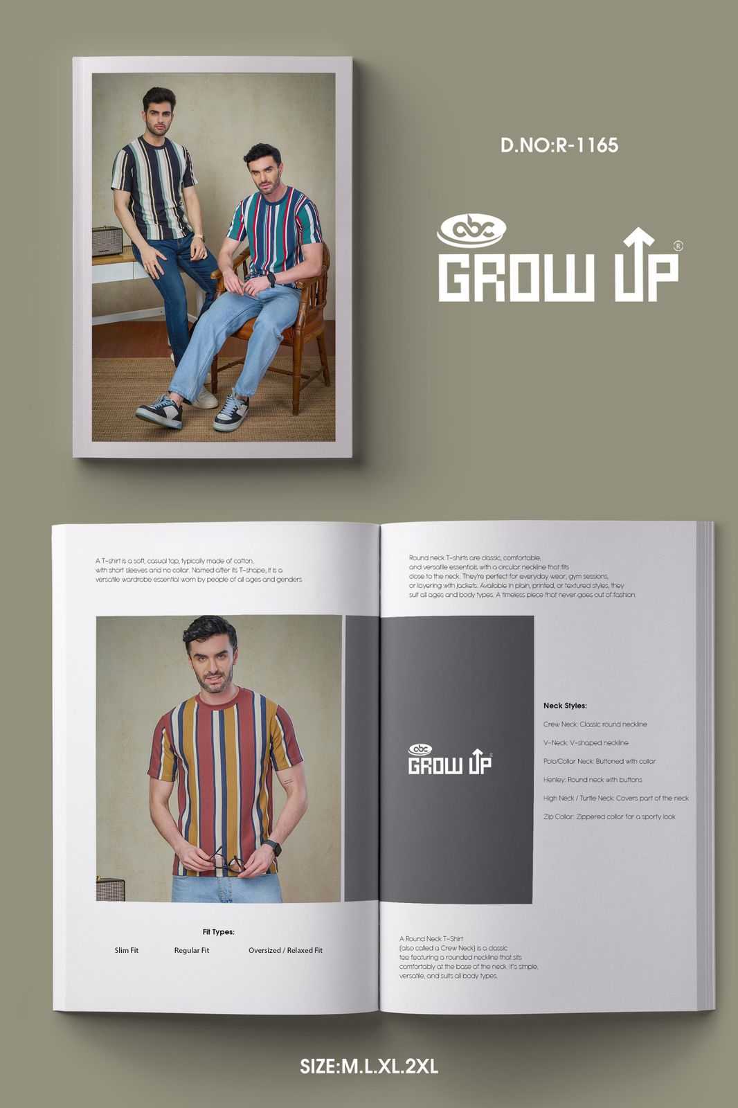 R 1165 Growup Knit Mens Tshirts Manufacturer