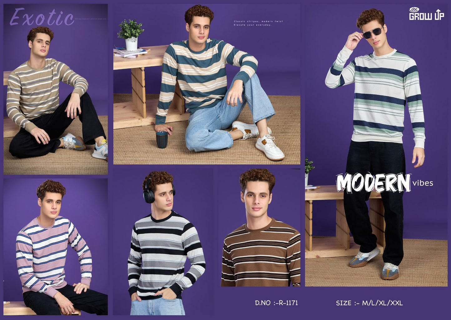 R 1171 Growup Knit Mens Tshirts Manufacturer Gujarat