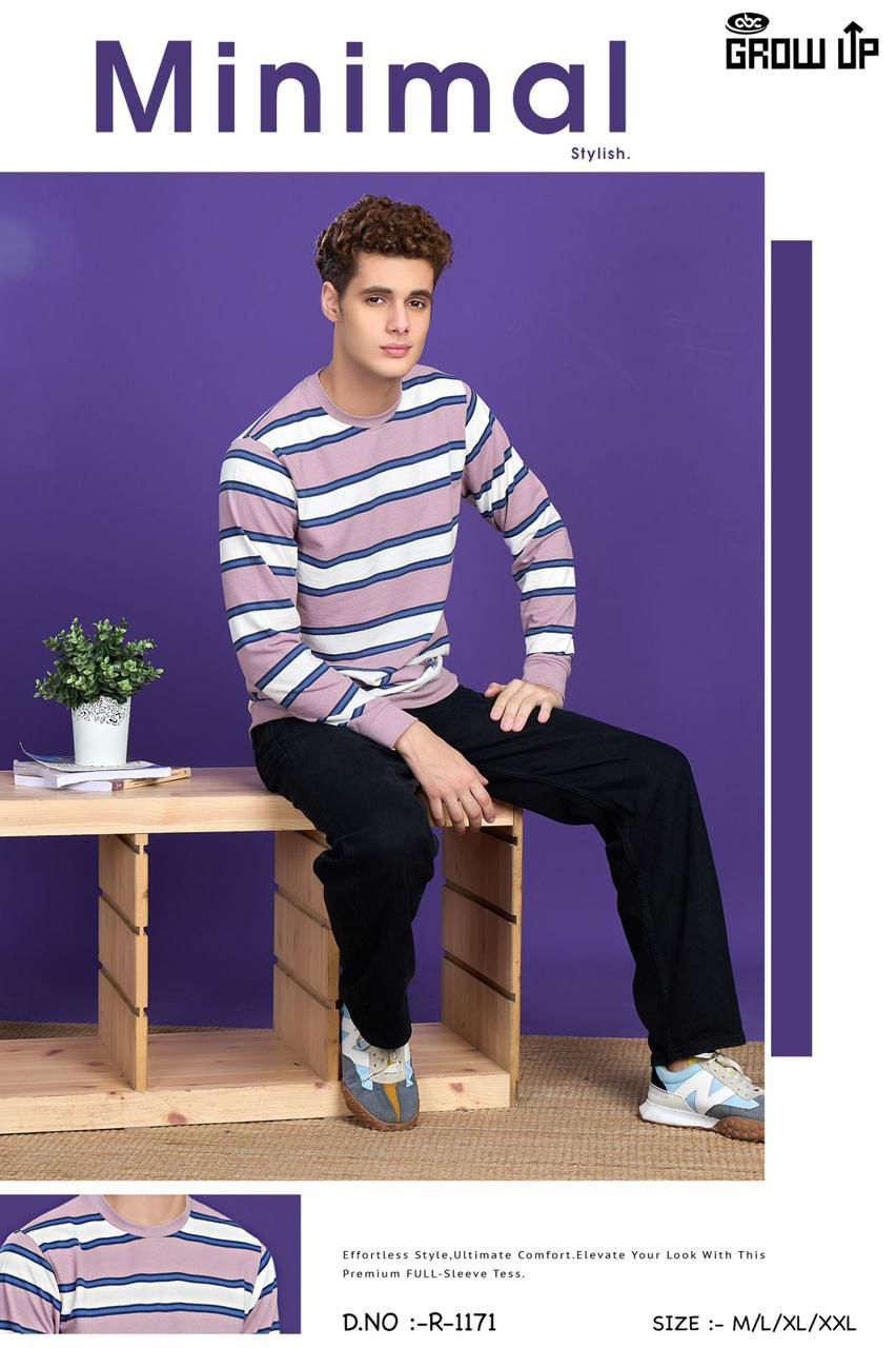 R 1171 Growup Knit Mens Tshirts Manufacturer Gujarat
