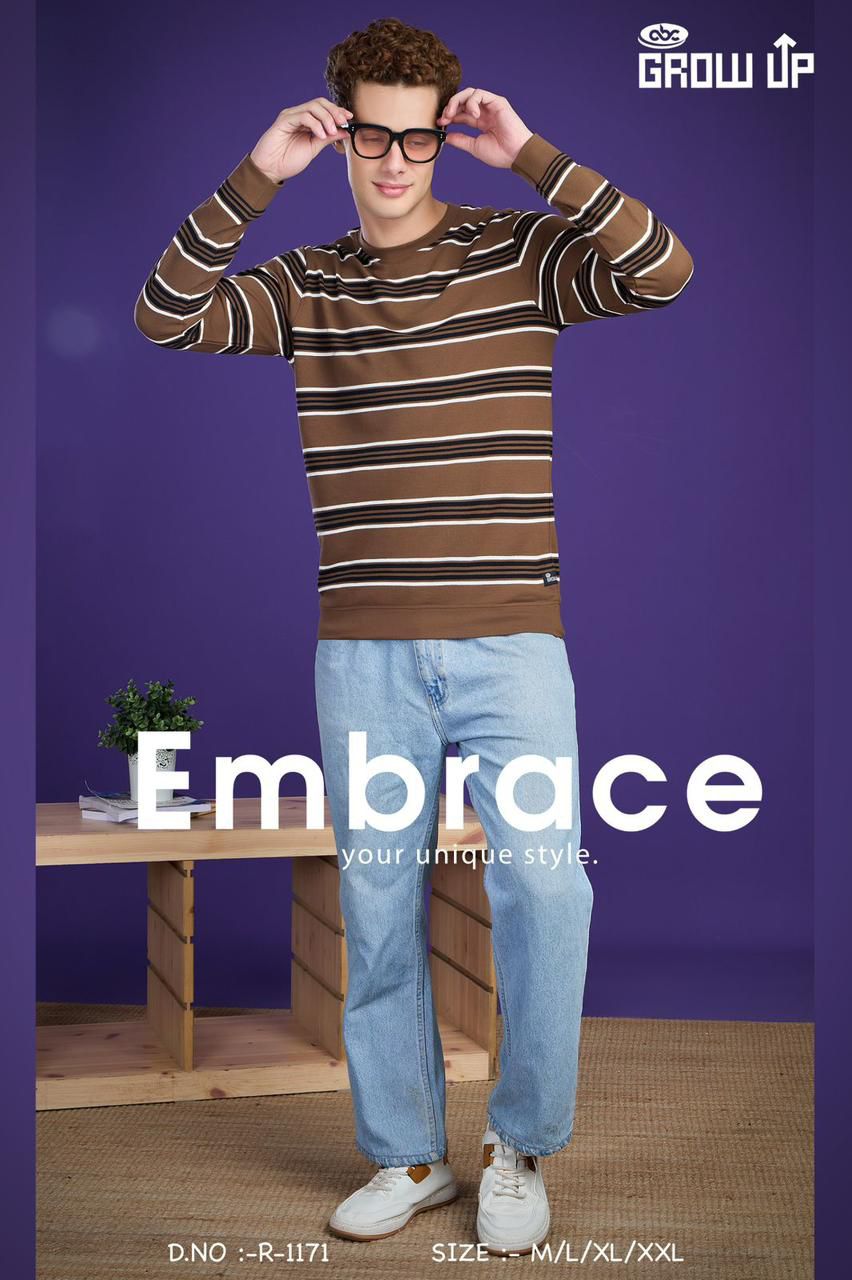 R 1171 Growup Knit Mens Tshirts Manufacturer Gujarat