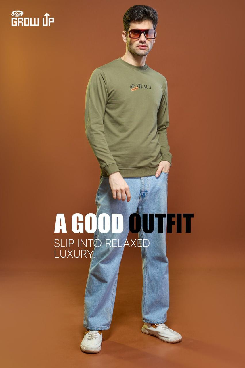 R 1179 Growup Cotton Looper Mens Tshirts Wholesaler Gujarat