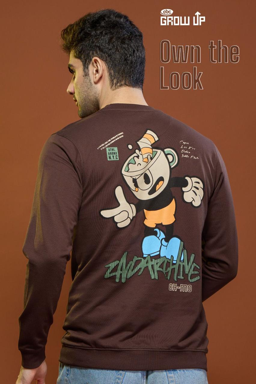 R 1179 Growup Cotton Looper Mens Tshirts Wholesaler Gujarat