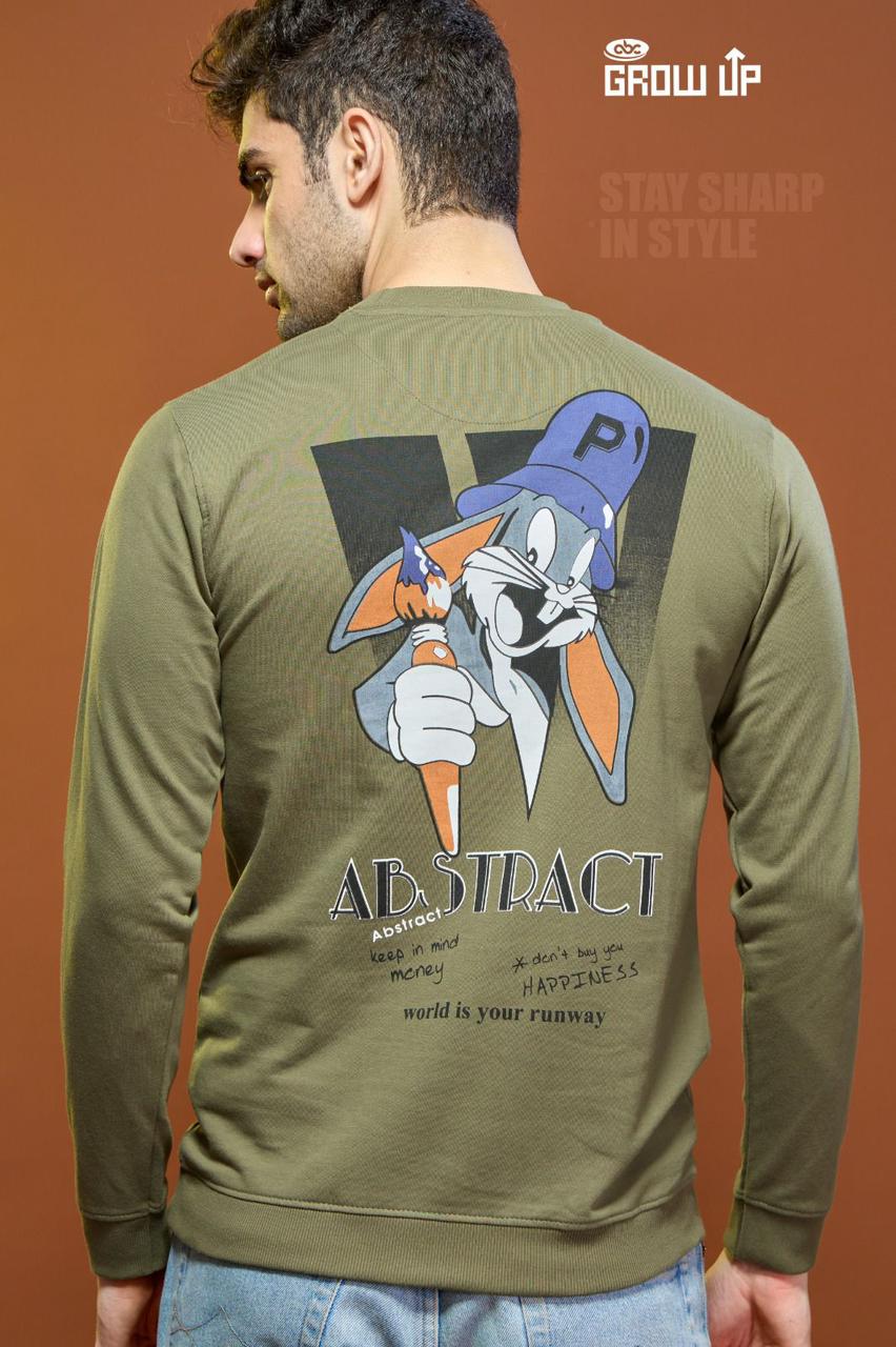 R 1179 Growup Cotton Looper Mens Tshirts Wholesaler Gujarat