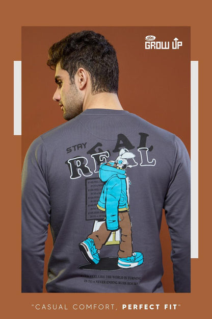 R 1179 Growup Cotton Looper Mens Tshirts Wholesaler Gujarat