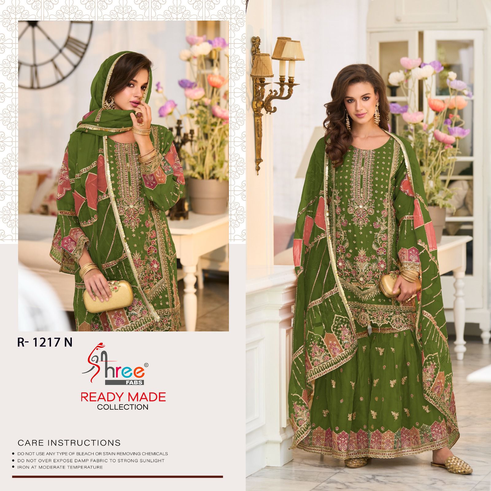 R 1217 Mnop Shree Fabs Organza Pakistani Readymade Suits Manufacturer Gujarat