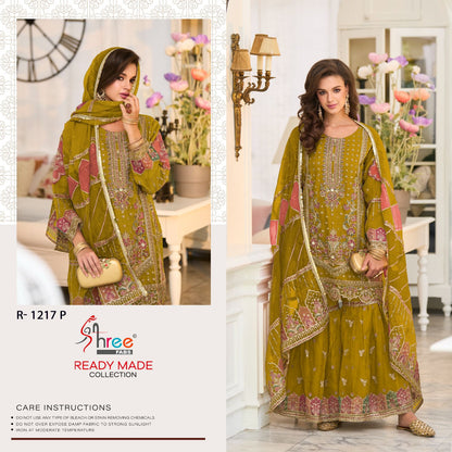 R 1217 Mnop Shree Fabs Organza Pakistani Readymade Suits Manufacturer Gujarat