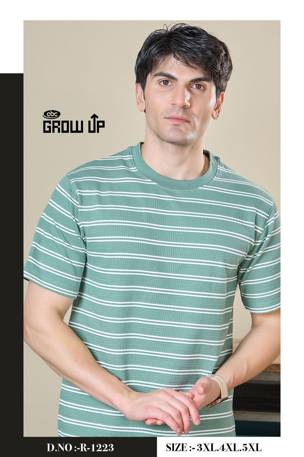 R 1223 Growup Lycra Mens Tshirts Manufacturer Gujarat