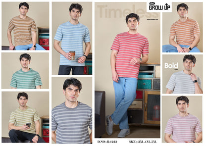 R 1223 Growup Lycra Mens Tshirts Manufacturer Gujarat