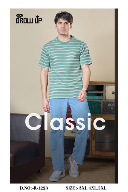 R 1223 Growup Lycra Mens Tshirts Manufacturer Gujarat